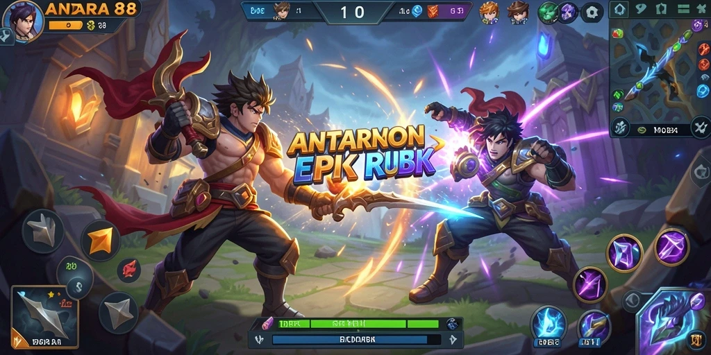 Gameplay ANDARA88 menampilkan pertarungan tim yang seru dan strategi mendalam.