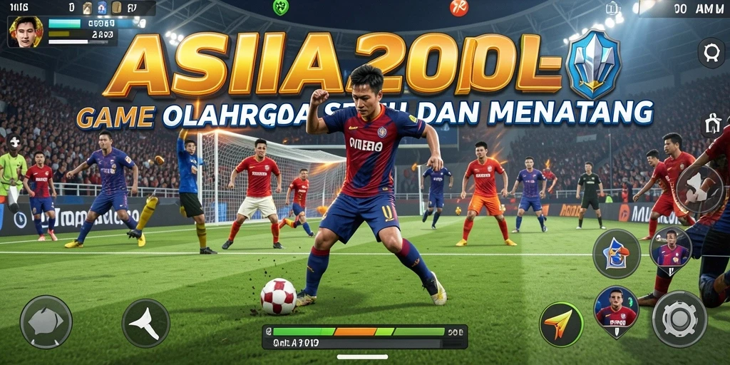 Tangkapan layar ASIA200 menampilkan aksi pertandingan yang mendebarkan.