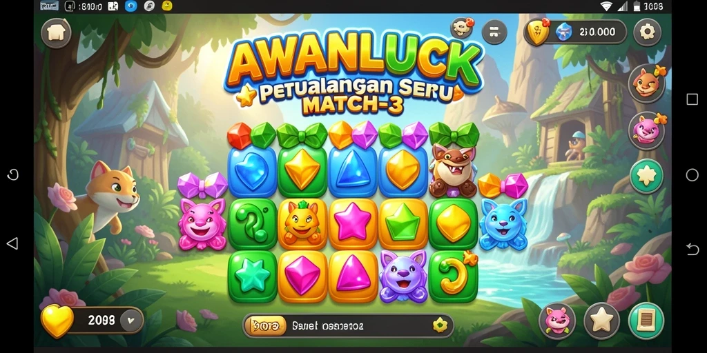 Gameplay seru mencocokkan objek dalam AWANLUCK.