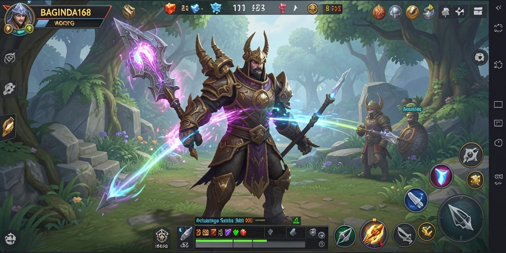 Screenshot gameplay BAGINDA168 menunjukkan petualangan seru dalam dunia MMORPG.