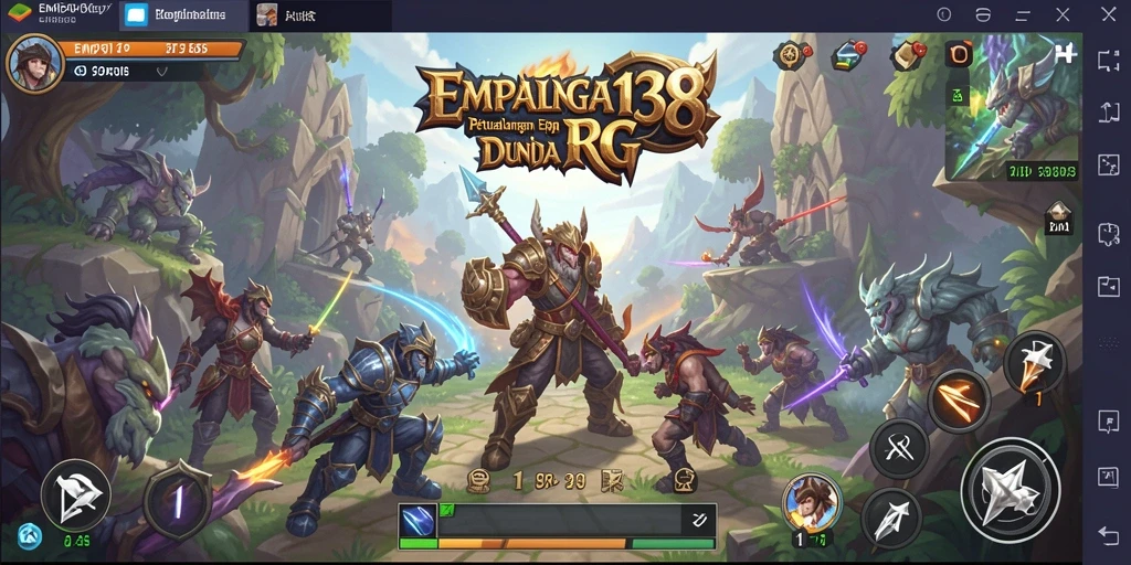 Tampilan gameplay RPG yang mengasyikkan dan mendebarkan di EMPATI138.