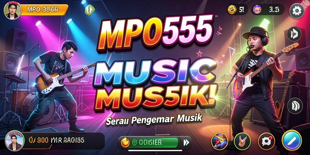 Tampilan gameplay MPO555 menampilkan keasyikan bermain musik secara interaktif.