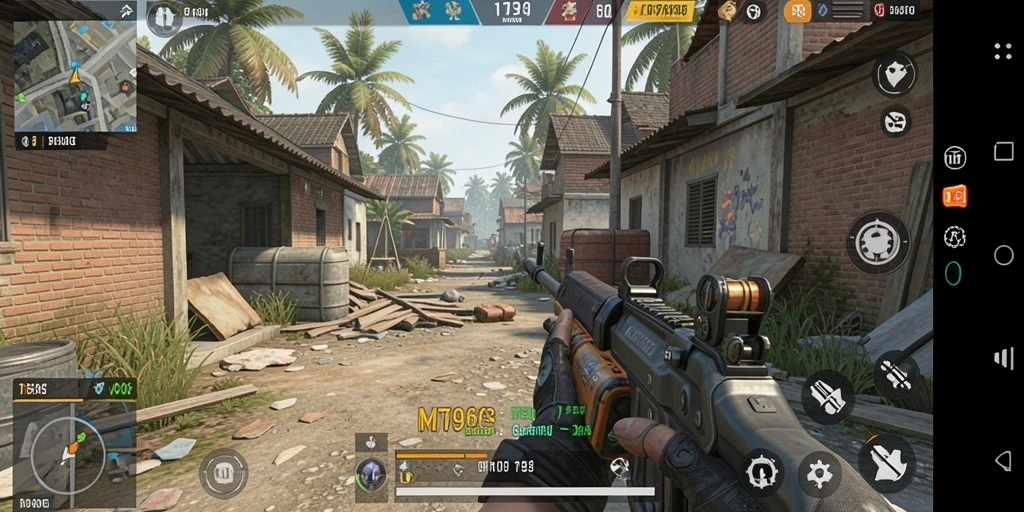 Tampilan gameplay seru dalam <strong>MT966</strong> dengan pertempuran intens.