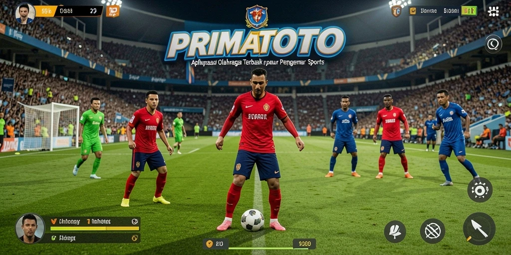 Screenshot gameplay <strong>PRIMATOTO</strong> yang menunjukkan aksi seru olahraga.
