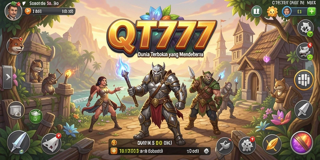 Tangkapan layar QT777 menampilkan petualangan dalam dunia terbuka yang mendebarkan.